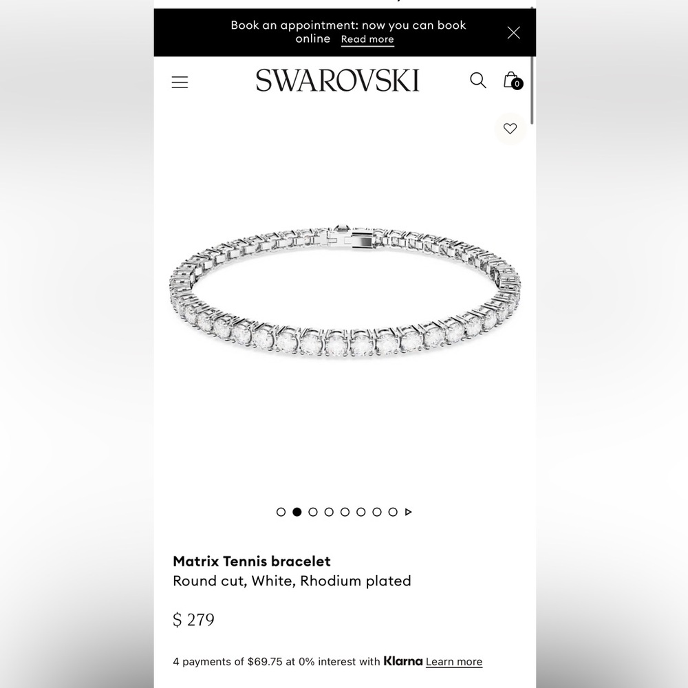 Swarovski Matrix Tennis Bracelet